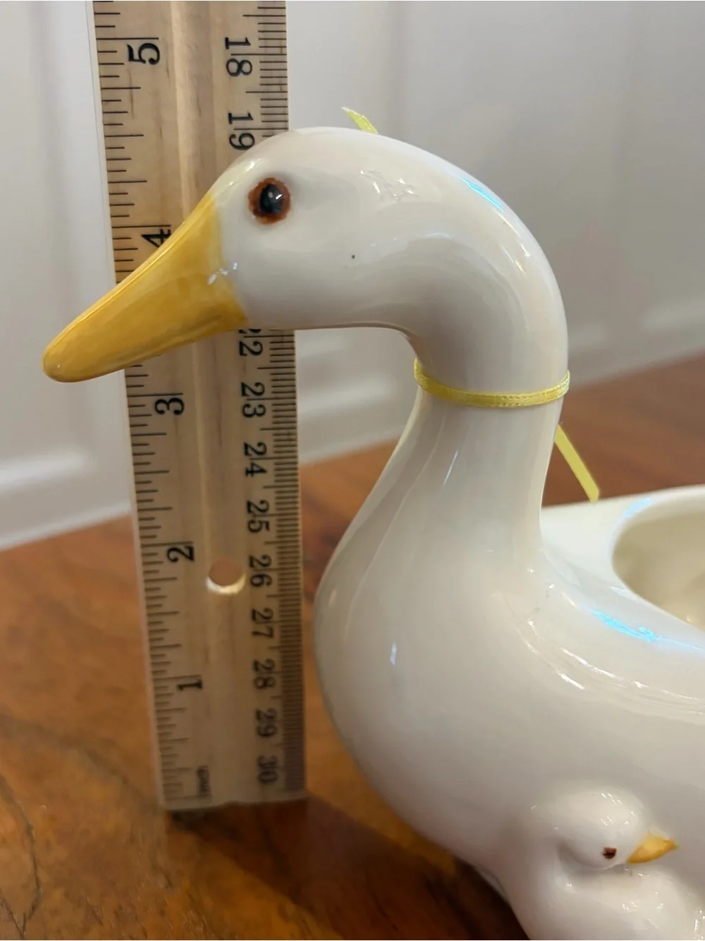 Vintage 1981 Fitz & Floyd Ceramic Duck Cracker Dish Quacker Cradle Cottagecore